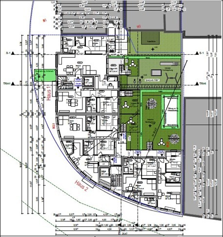 MFH Haus Grundriss 1. OG Erlangen